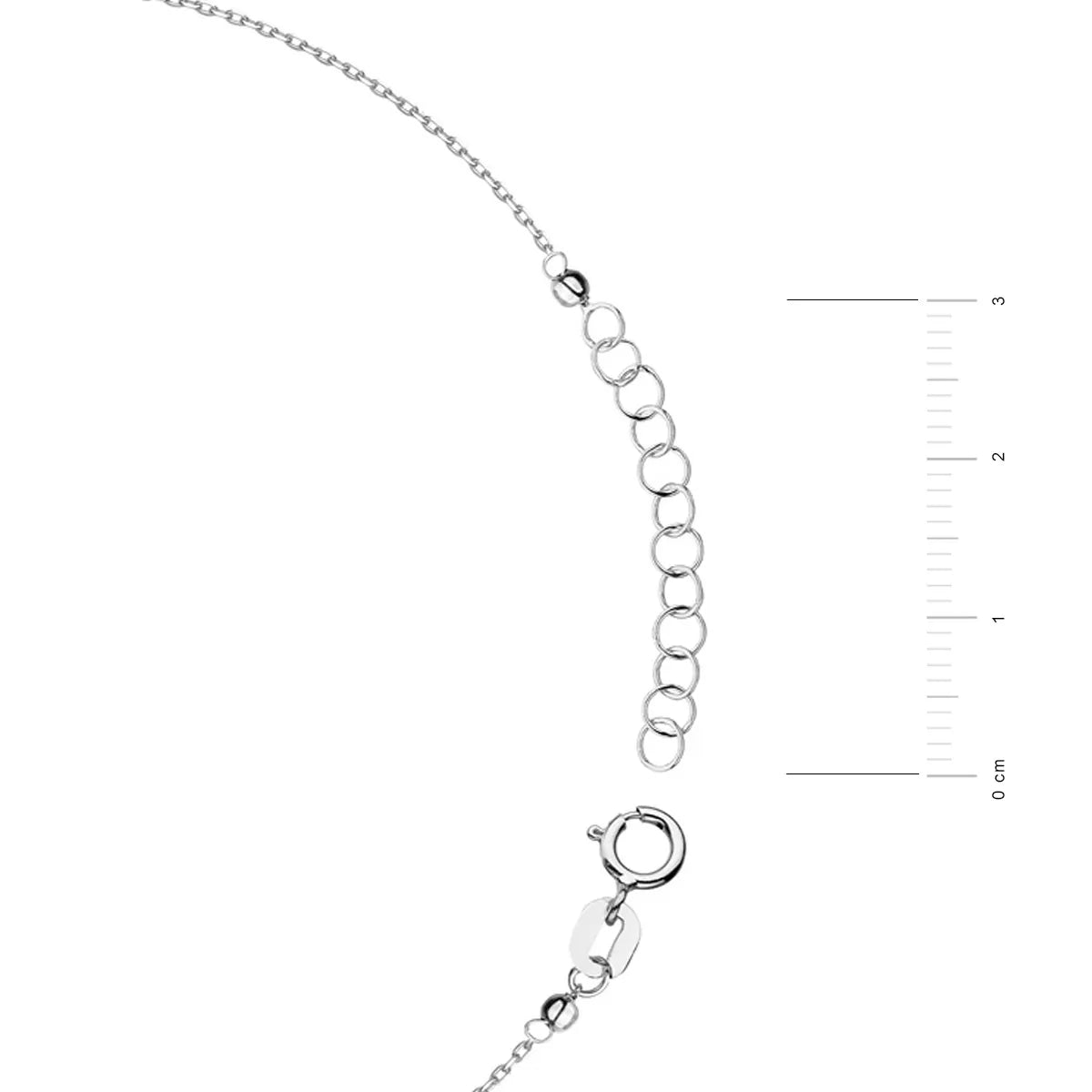 Sterlingsilber Fußkettchen mit Kugeln