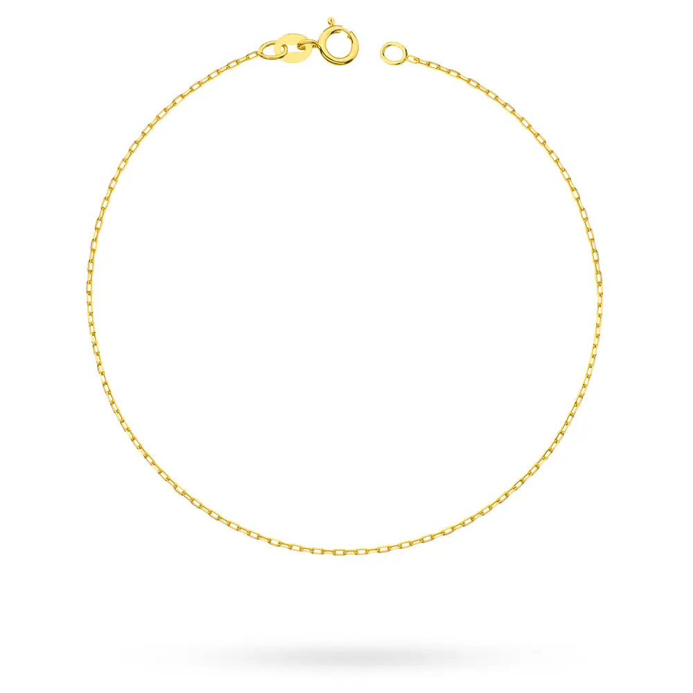 goldenes Fußkettchen Ankerkette 0,6 mm bn057 333
