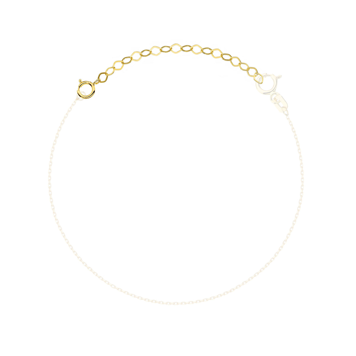 Gold Verlängerer für eine Kette oder ein Armband 5 cm