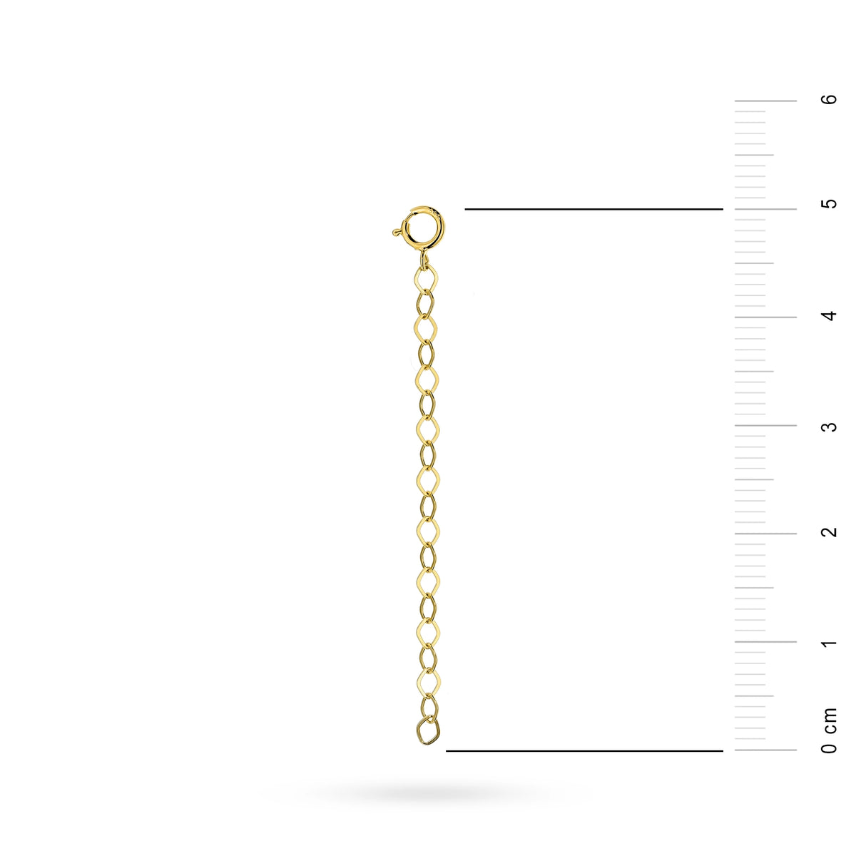 Gold Verlängerer für eine Kette oder ein Armband 5 cm