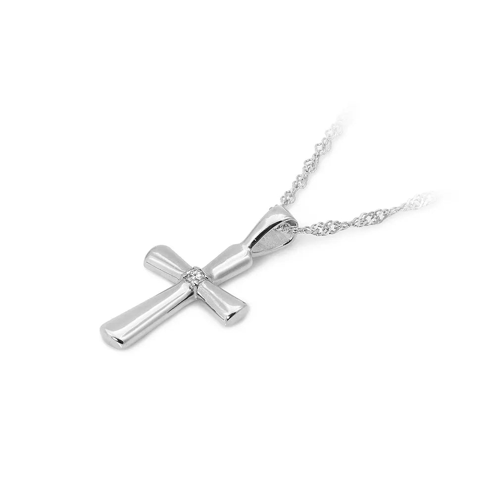 goldenes Kreuzanhänger mit Diamanten d0003-diw-01