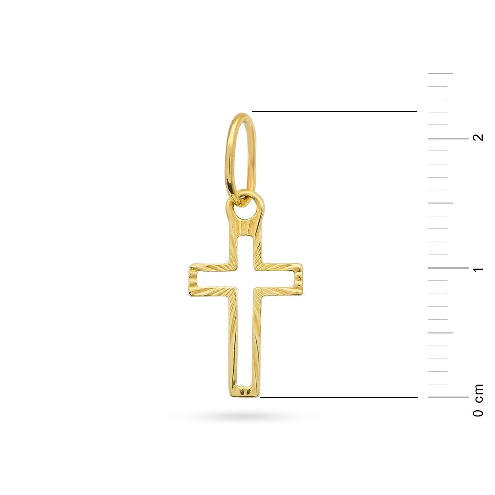 goldenes Kreuzanhänger-d063-585