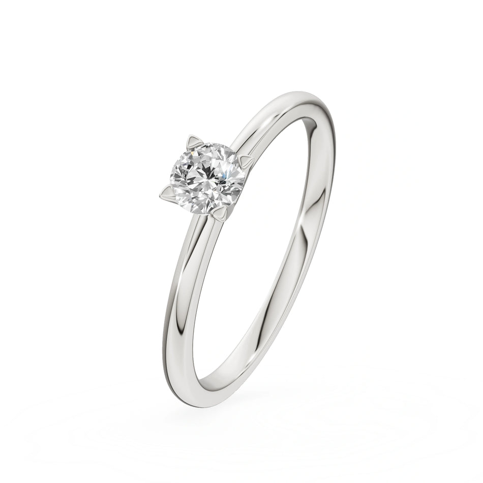 Gremari Seven Grace Verlobungsring aus Weißgold mit 0,30 ct Labordiamant – Round/Brilliant