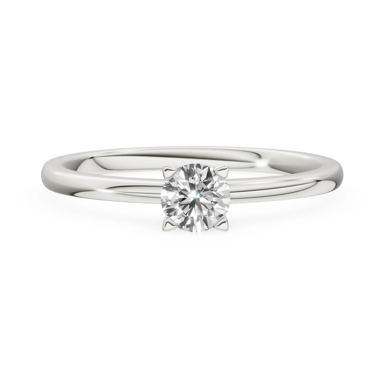 Gremari Seven Grace Verlobungsring aus Weißgold mit 0,30 ct Naturdiamant – Round/Brilliant
