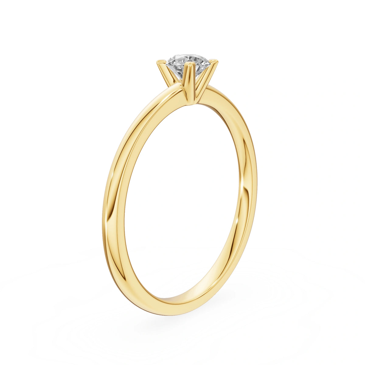 Gremari Seven Grace Verlobungsring aus Gelbgold mit 0,30 ct Labordiamant – Round/Brilliant