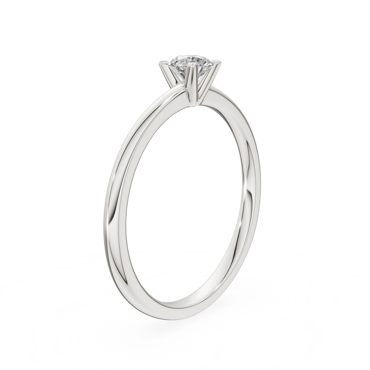 Gremari Seven Grace Verlobungsring aus Weißgold mit 0,30 ct Naturdiamant – Round/Brilliant