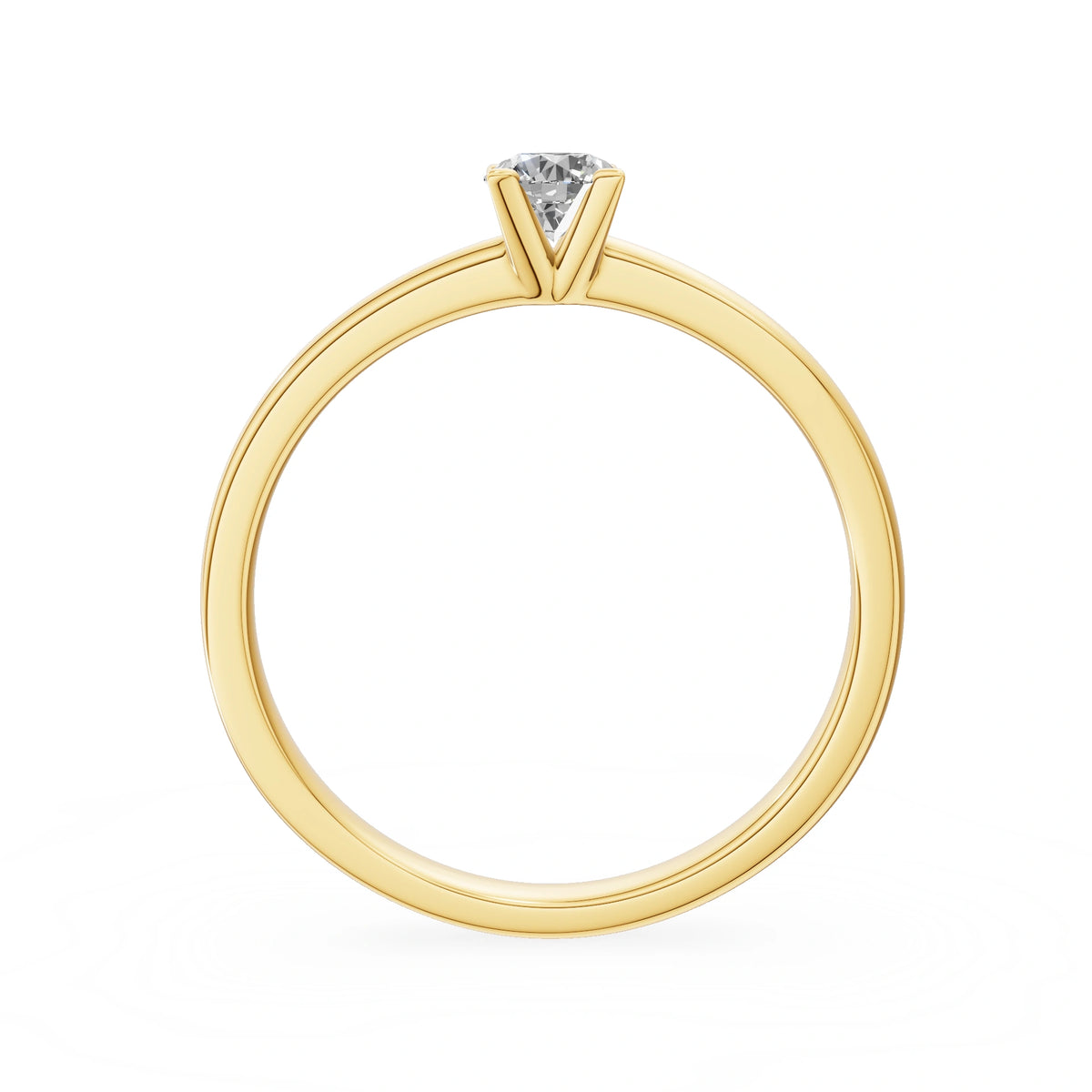 Gremari Seven Grace Verlobungsring aus Gelbgold mit 0,30 ct Naturdiamant – Round/Brilliant