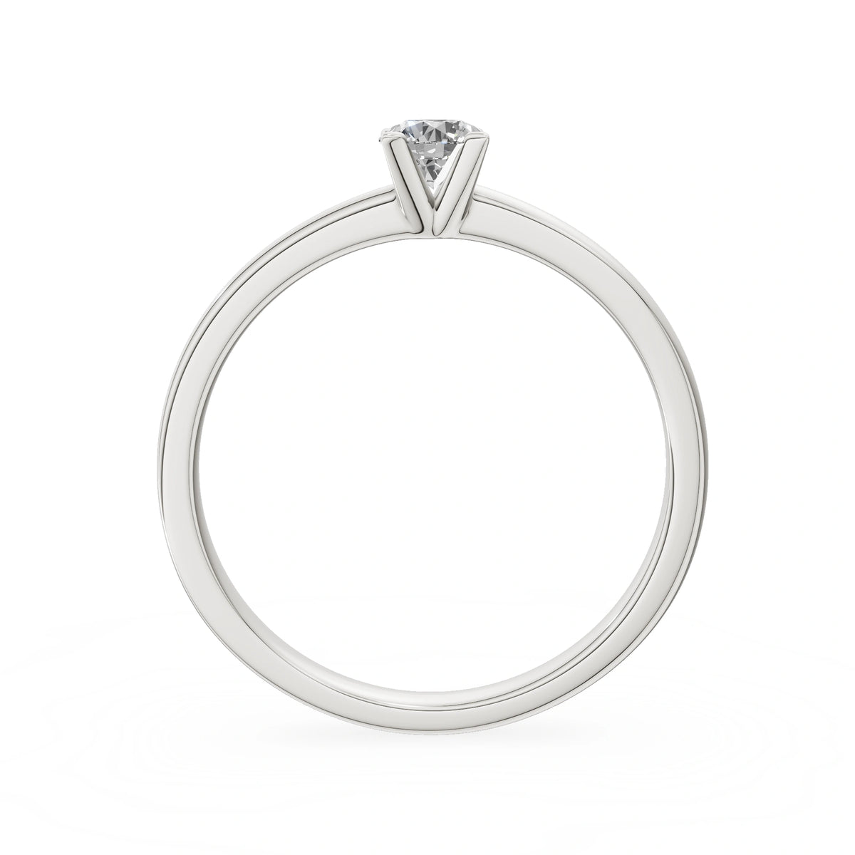 Gremari Seven Grace Verlobungsring aus Weißgold mit 0,30 ct Naturdiamant – Round/Brilliant