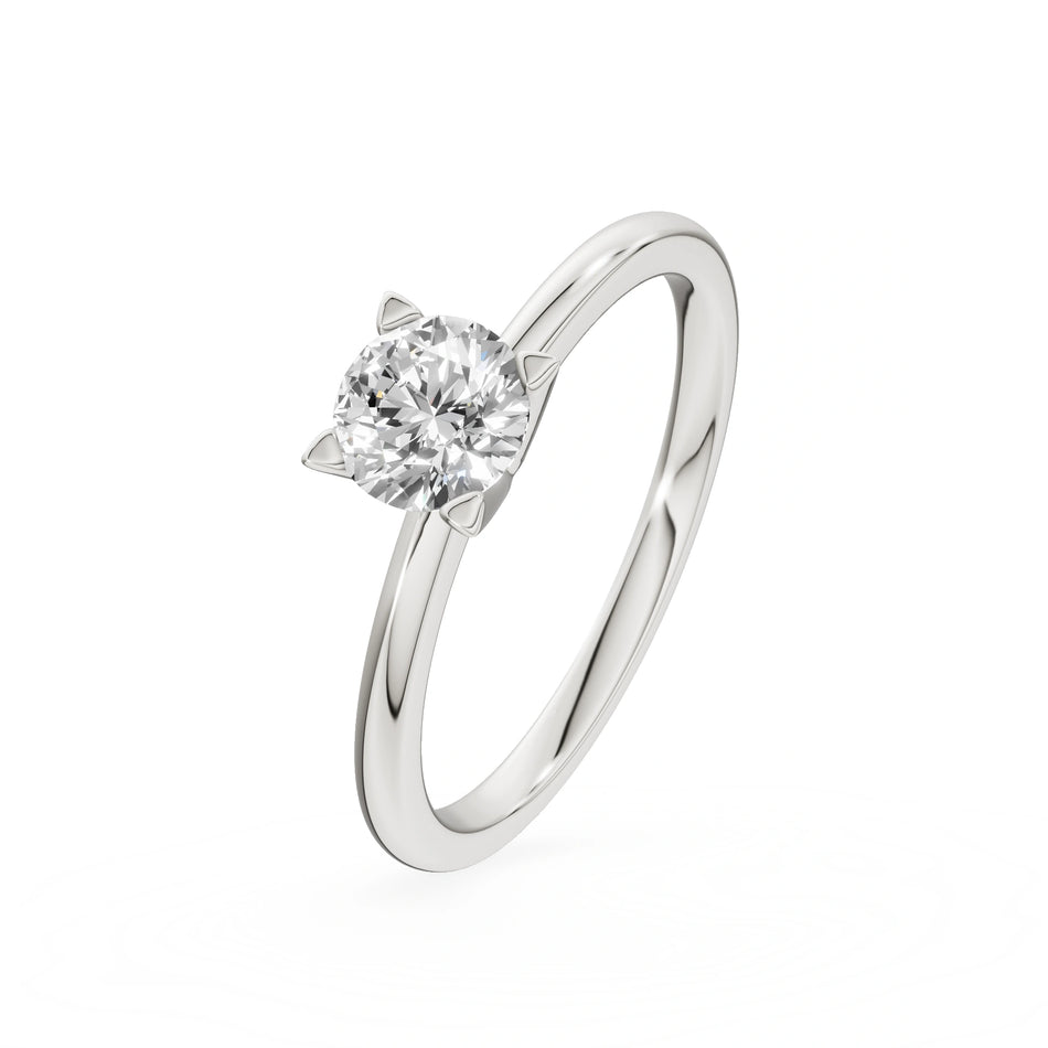 Gremari Seven Grace Verlobungsring aus Weißgold mit 0,50 ct Labordiamant – Round/Brilliant