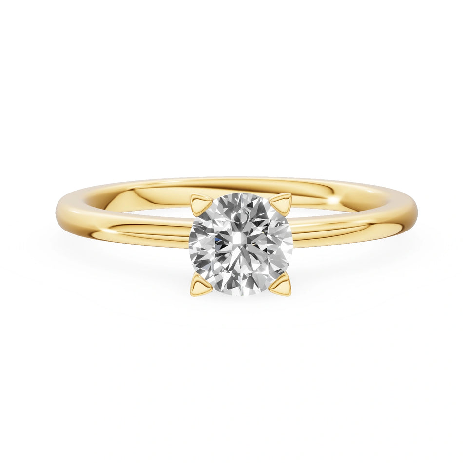 Gremari Seven Grace Verlobungsring aus Gelbgold mit 0,50 ct Labordiamant – Round/Brilliant