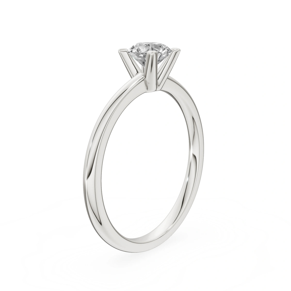 Gremari Seven Grace Verlobungsring aus Weißgold mit 0,50 ct Naturdiamant – Round/Brilliant