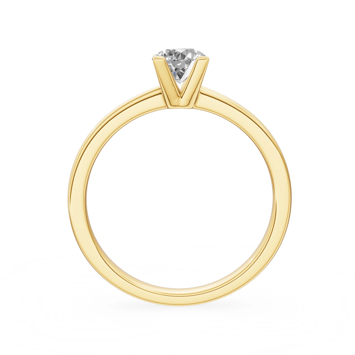 Gremari Seven Grace Verlobungsring aus Gelbgold mit 0,50 ct Labordiamant – Round/Brilliant