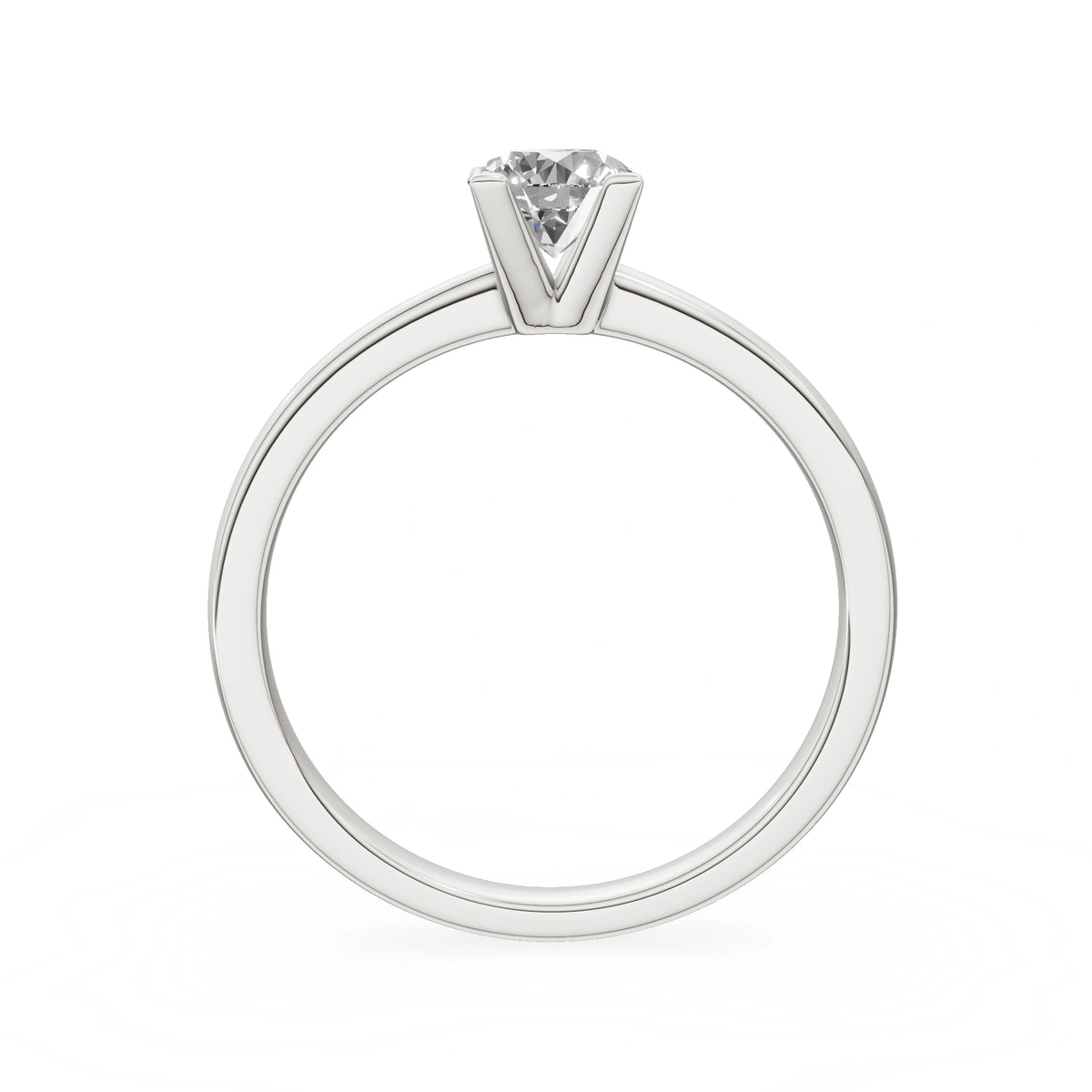 Gremari Seven Grace Verlobungsring aus Weißgold mit 0,50 ct Naturdiamant – Round/Brilliant
