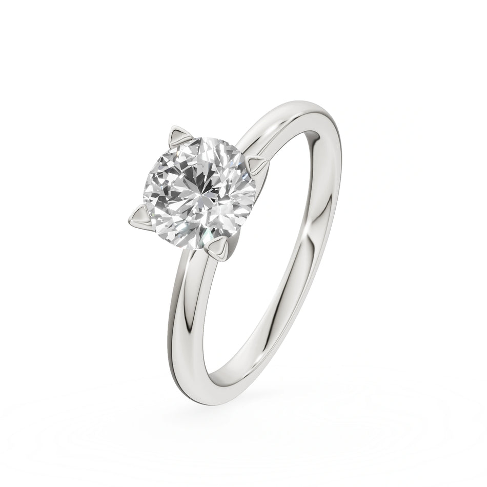 Gremari Seven Grace Verlobungsring aus Weißgold mit 1,00 ct Labordiamant – Round/Brilliant