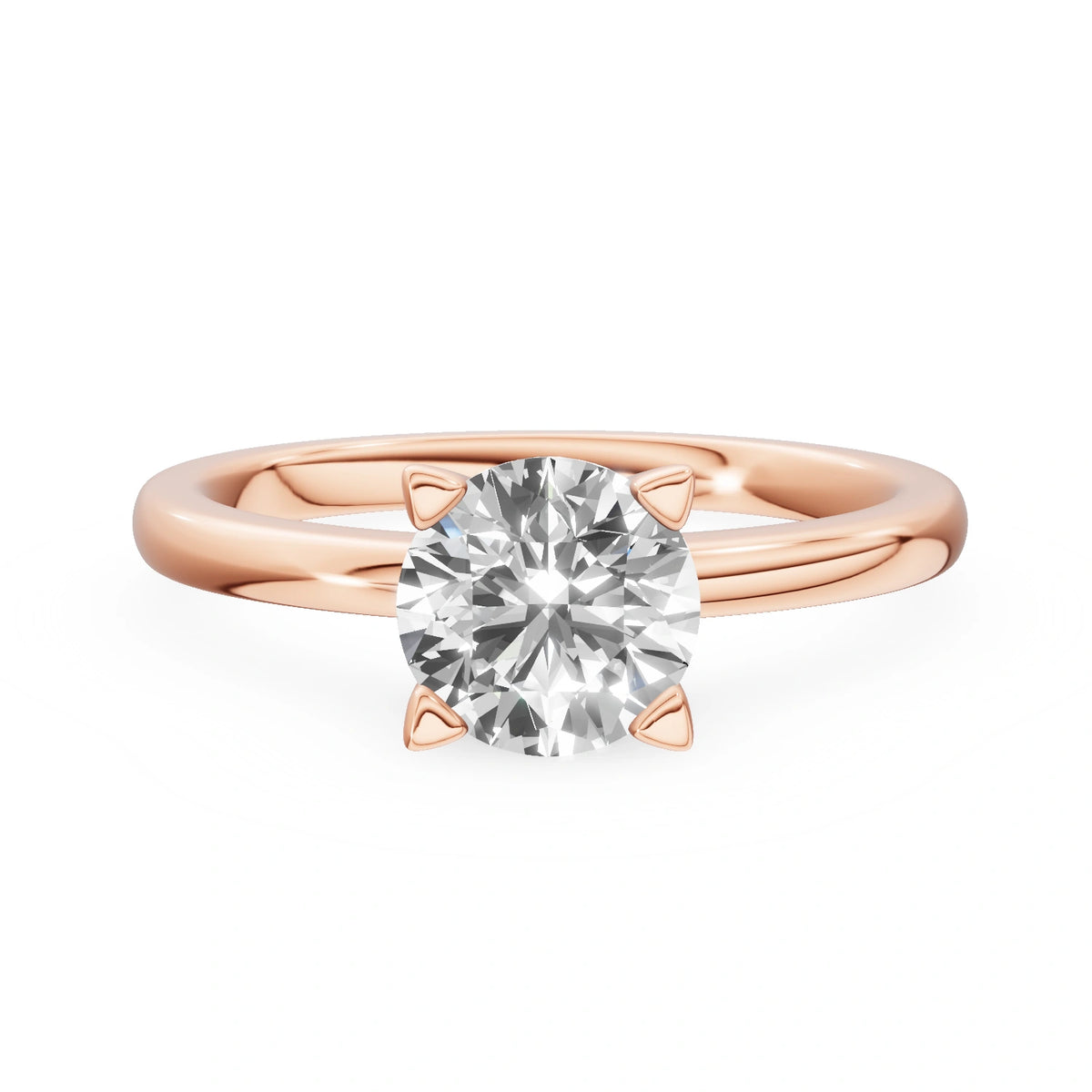 Gremari Seven Grace Verlobungsring aus Roségold mit 1,00 ct Labordiamant – Round/Brilliant
