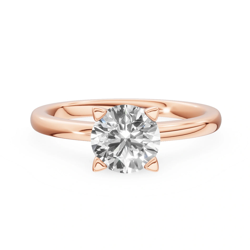 Gremari Seven Grace Verlobungsring aus Roségold mit 1,00 ct Labordiamant – Round/Brilliant