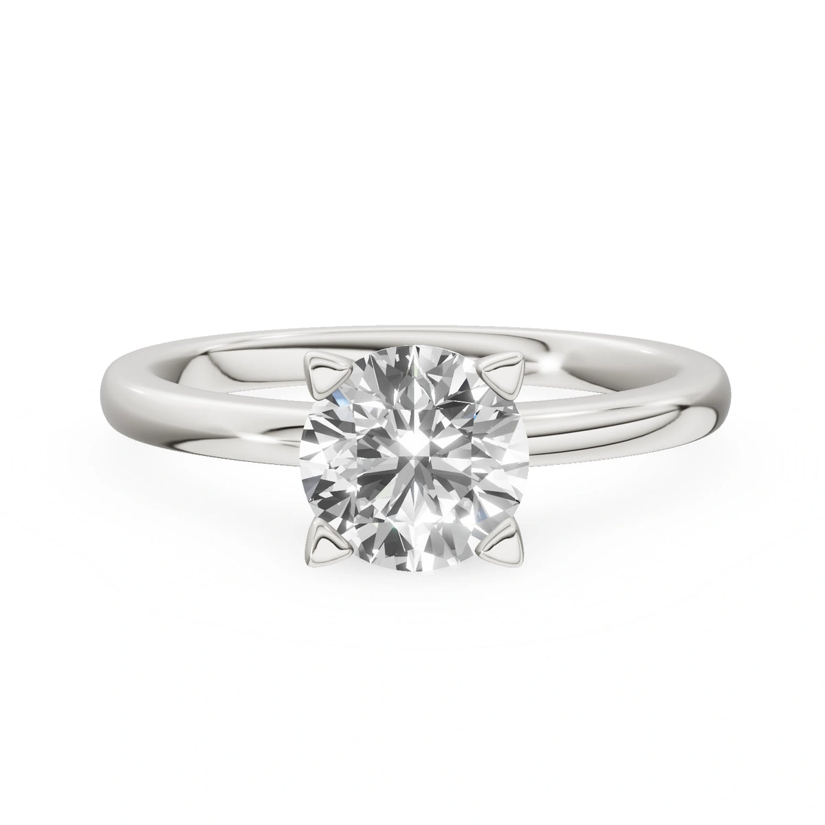 Gremari Seven Grace Verlobungsring aus Weißgold mit 1,00 ct Naturdiamant – Round/Brilliant