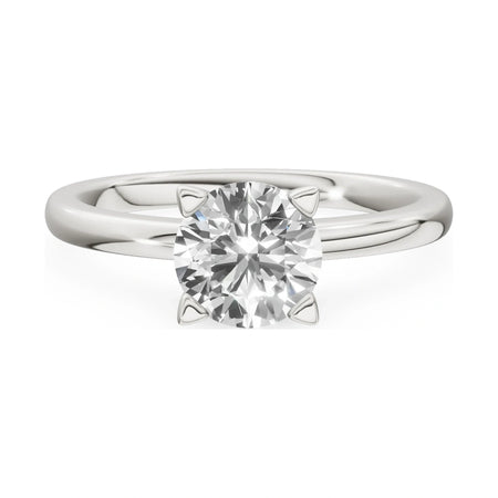 GREMARI Seven Grace 14K white gold engagement ring with 1.00 ct round-cut lab-grown diamond