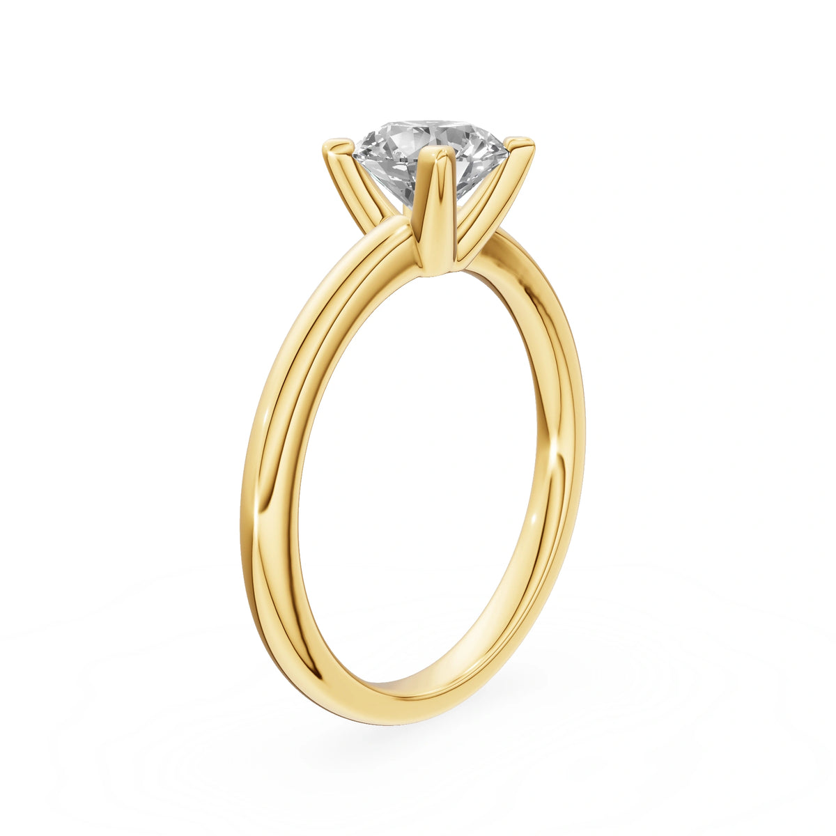 Gremari Seven Grace Verlobungsring aus Gelbgold mit 1,00 ct Labordiamant – Round/Brilliant