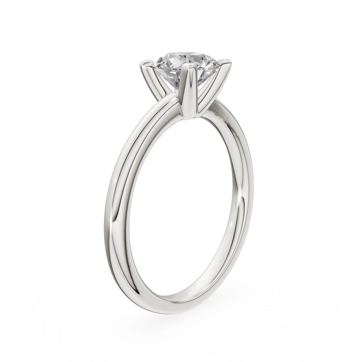 Gremari Seven Grace Verlobungsring aus Weißgold mit 1,00 ct Naturdiamant – Round/Brilliant