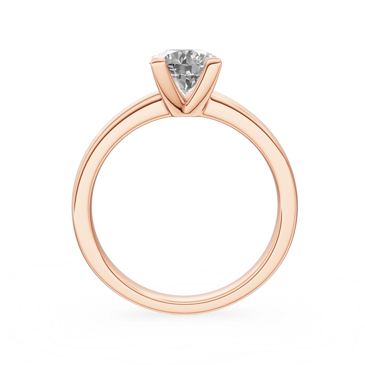 Gremari Seven Grace Verlobungsring aus Roségold mit 1,00 ct Naturdiamant – Round/Brilliant