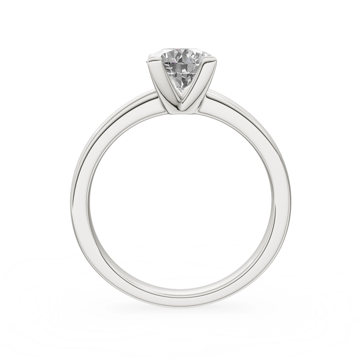 Gremari Seven Grace Verlobungsring aus Weißgold mit 1,00 ct Naturdiamant – Round/Brilliant