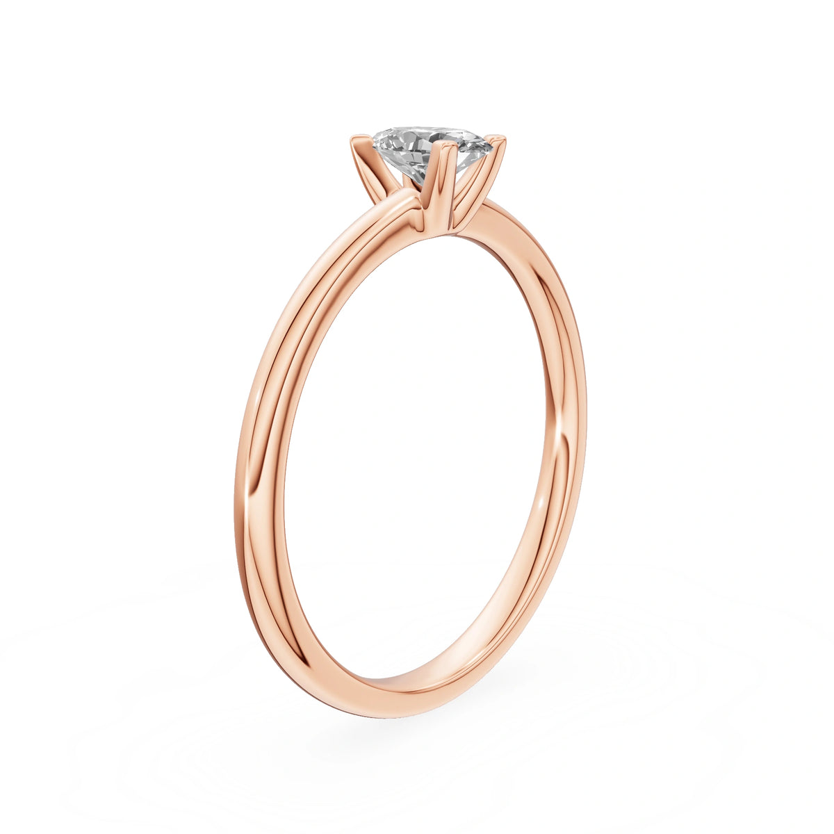 Gremari Seven Grace Verlobungsring aus Roségold mit 0,50 ct Labordiamant – Oval