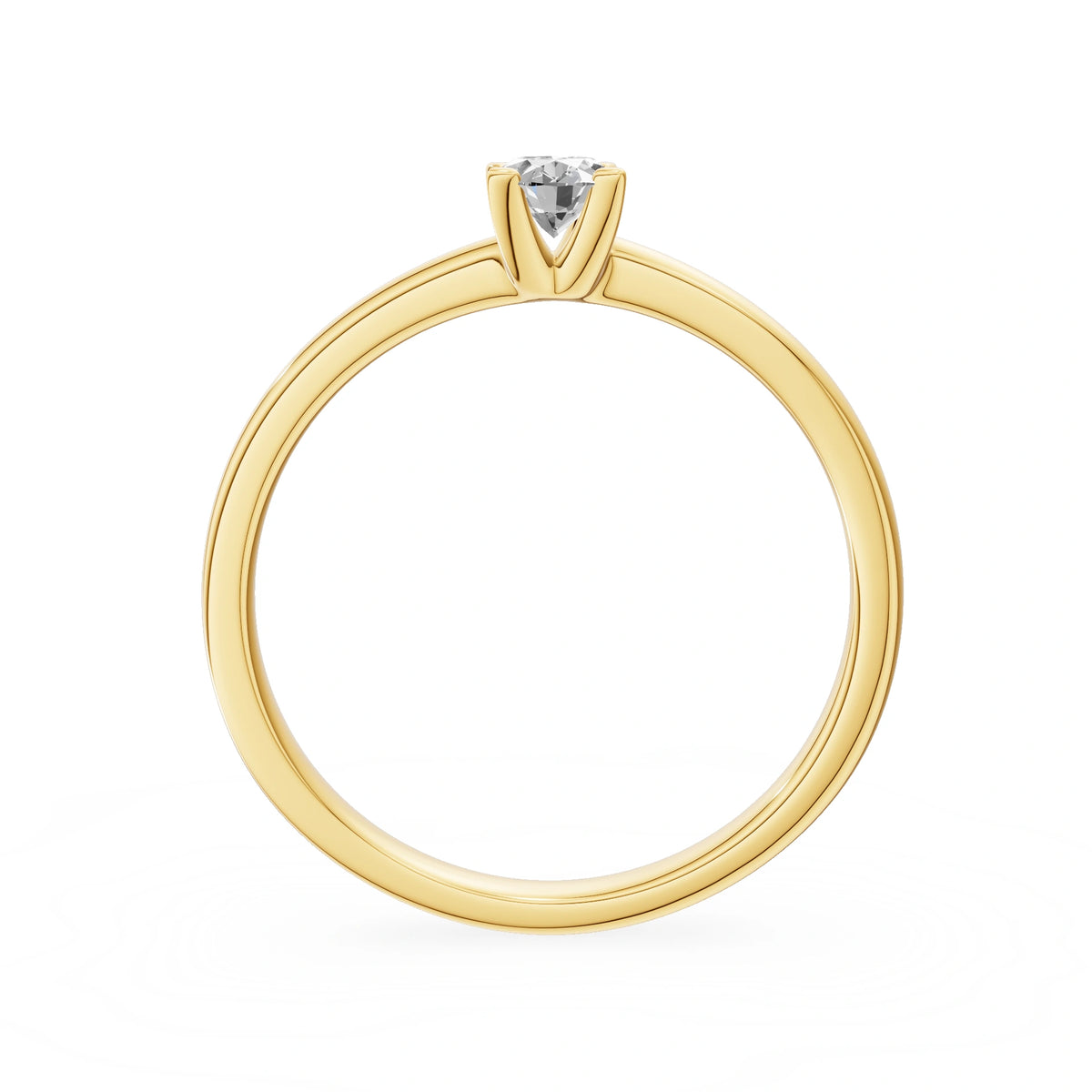 Gremari Seven Grace Verlobungsring aus Gelbgold mit 0,50 ct Labordiamant – Oval