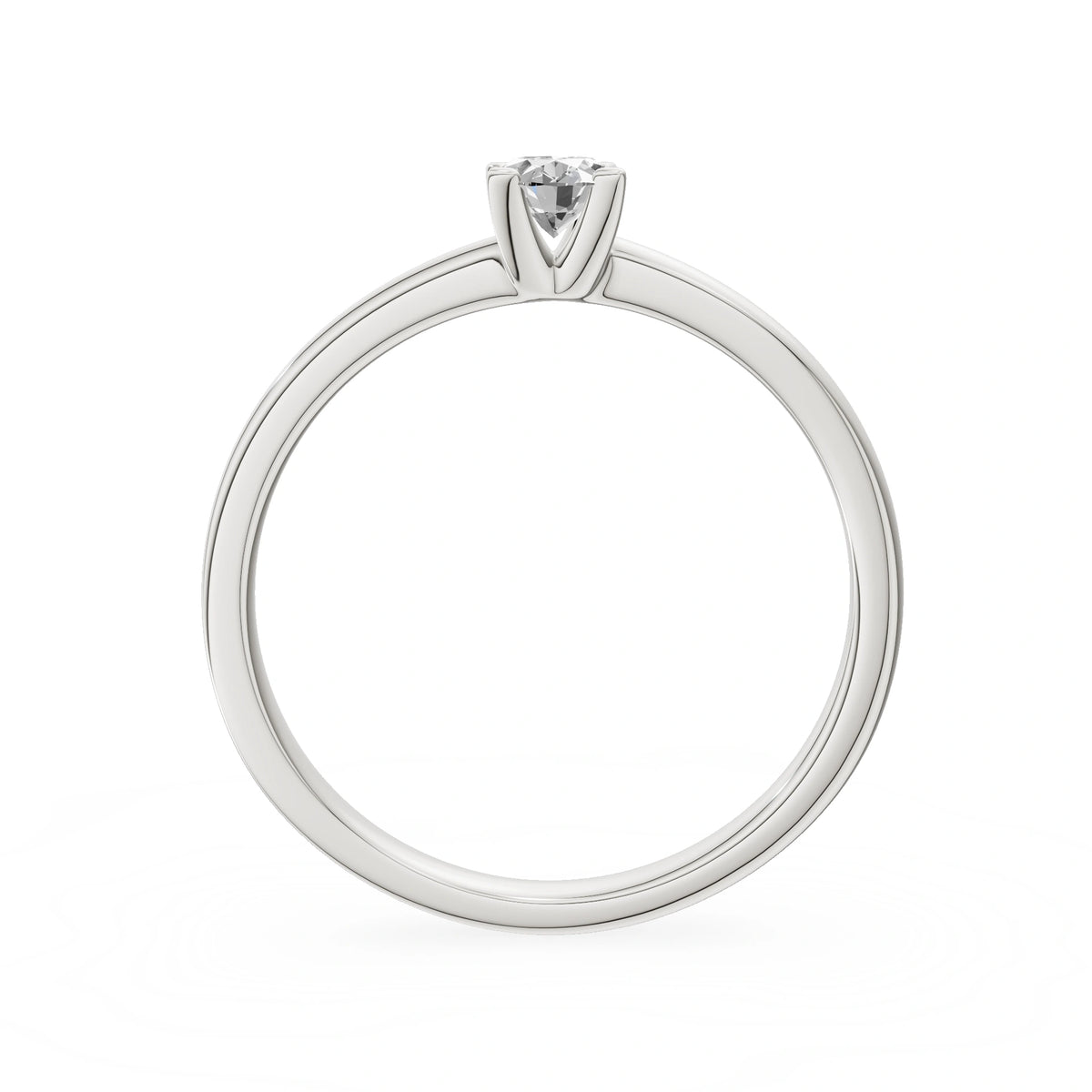 Gremari Seven Grace Verlobungsring aus Weißgold mit 0,50 ct Naturdiamant – Oval