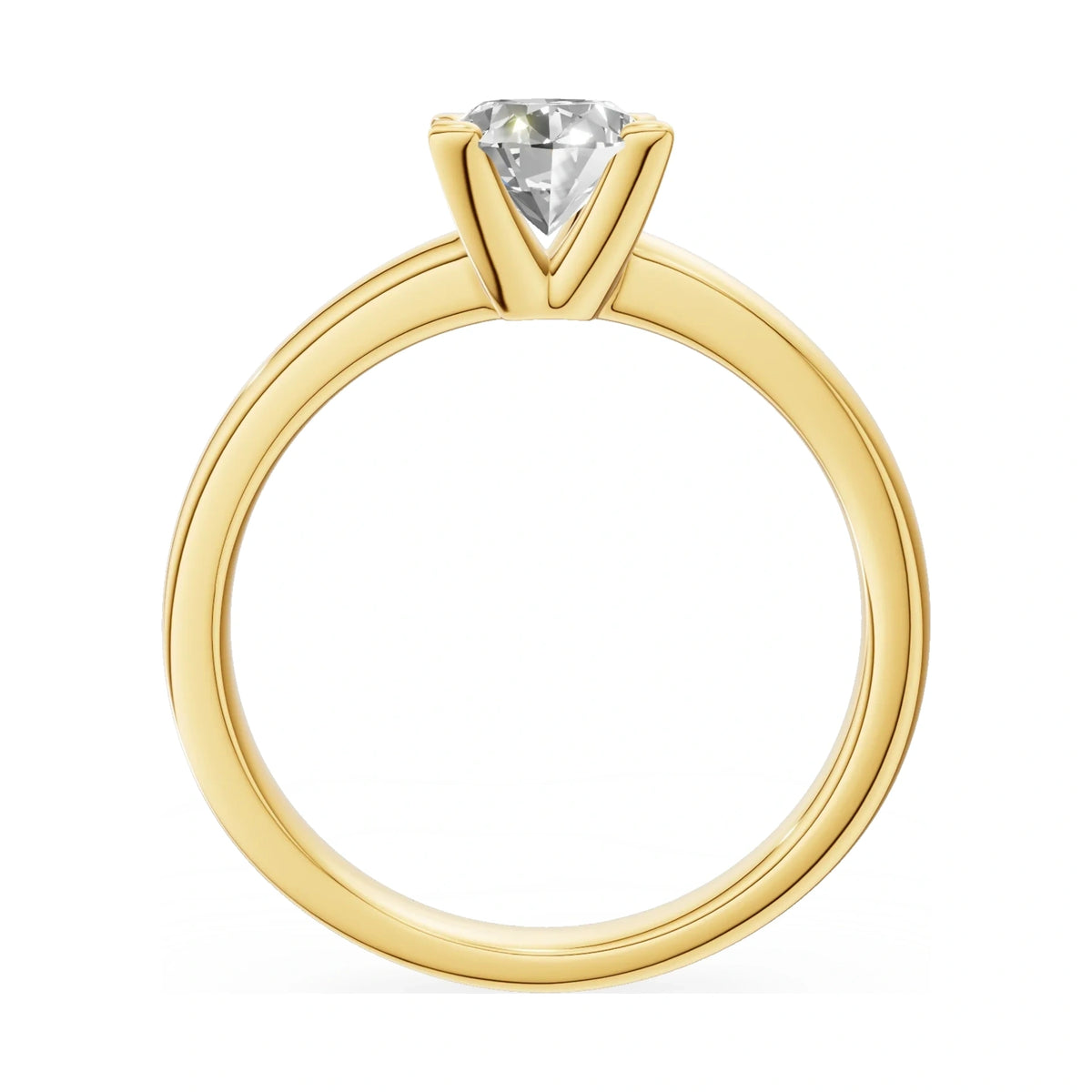 GREMARI Seven Grace oval-cut lab-grown diamond engagement ring in 14K yellow gold, 1.00 ct