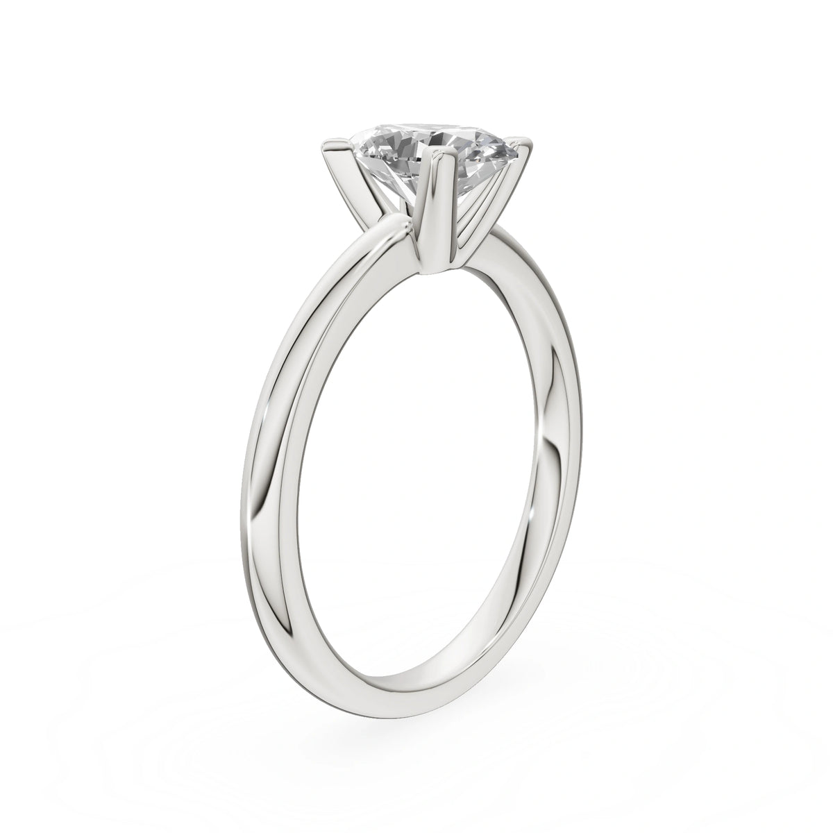 Gremari Seven Grace Verlobungsring aus Weißgold mit 1,00 ct Naturdiamant – Oval