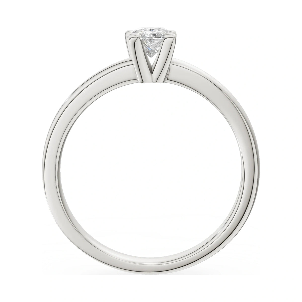 GREMARI Seven Grace pear-cut lab-grown diamond engagement ring in 14K white gold, 0.50 ct