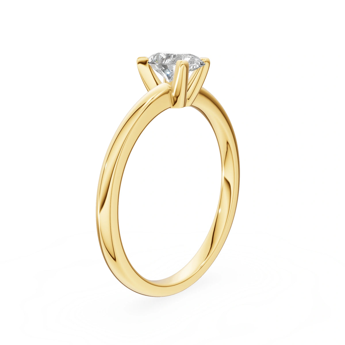 Gremari Seven Grace Verlobungsring aus Gelbgold mit 0,50 ct Labordiamant – Pear