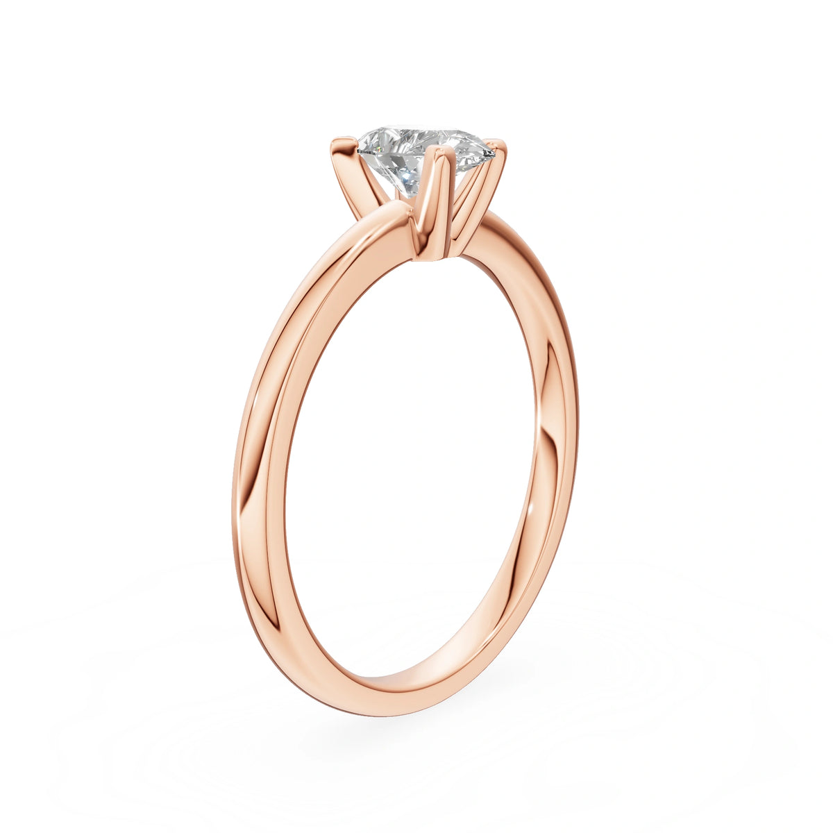 Gremari Seven Grace Verlobungsring aus Roségold mit 0,50 ct Naturdiamant – Pear