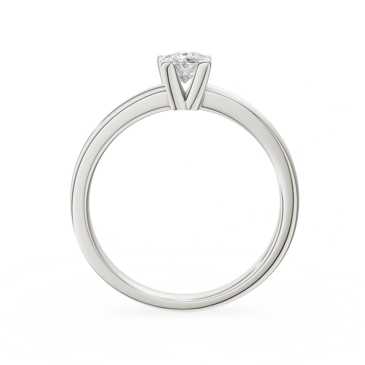 Gremari Seven Grace Verlobungsring aus Weißgold mit 0,50 ct Labordiamant – Pear