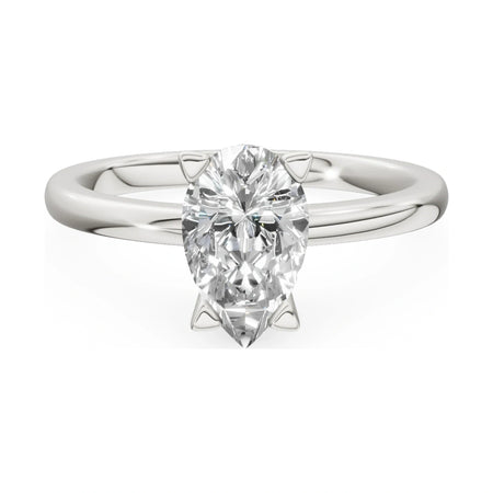 GREMARI Seven Grace 14K white gold engagement ring with 1.00 ct pear-cut lab-grown diamond