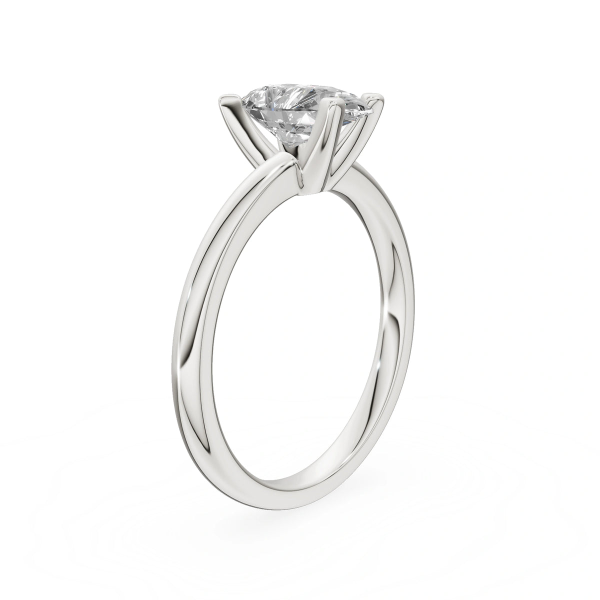 Gremari Seven Grace Verlobungsring aus Weißgold mit 1,00 ct Labordiamant – Pear