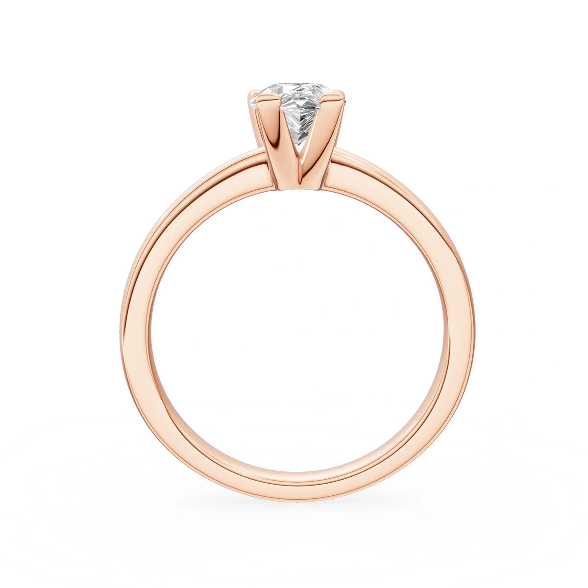 Gremari Seven Grace Verlobungsring aus Roségold mit 1,00 ct Labordiamant – Pear