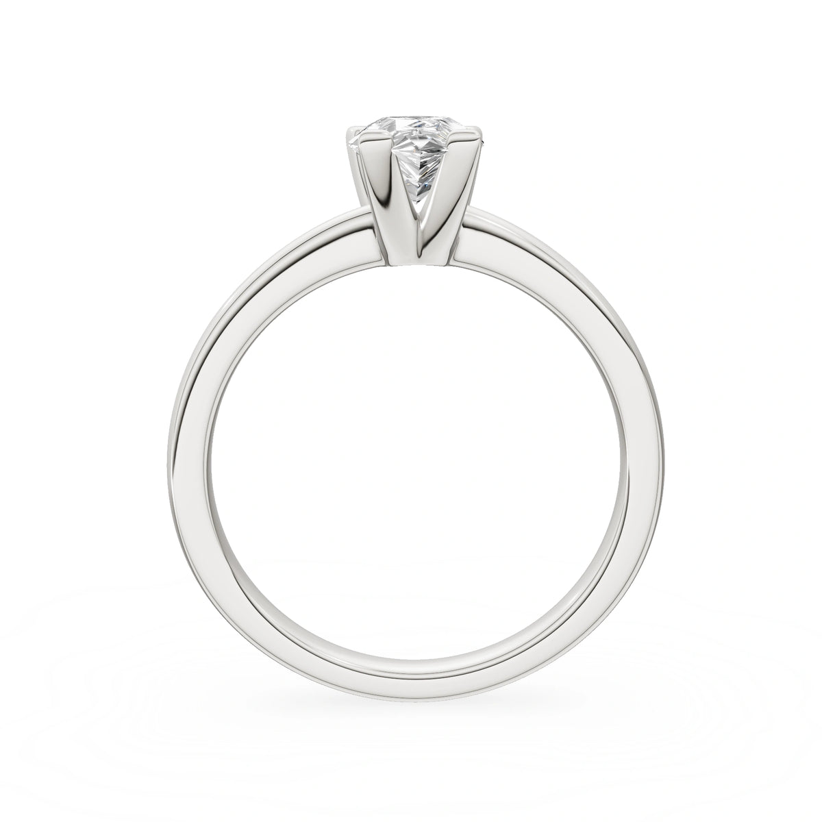 Gremari Seven Grace Verlobungsring aus Weißgold mit 1,00 ct Labordiamant – Pear