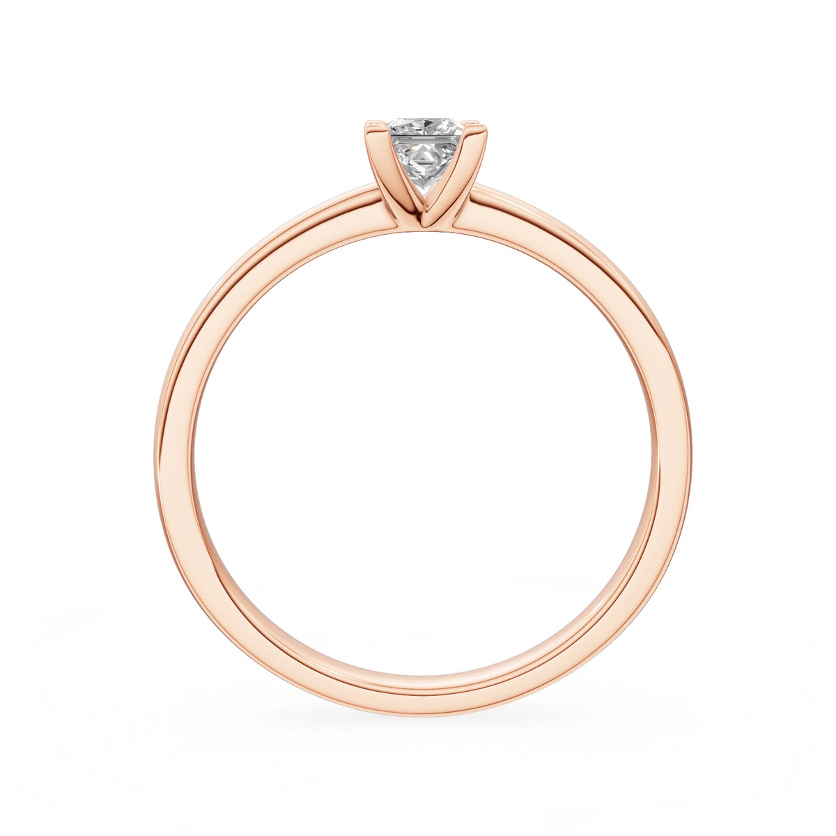 Gremari Seven Grace Verlobungsring aus Roségold mit 0,30 ct Labordiamant – Princess
