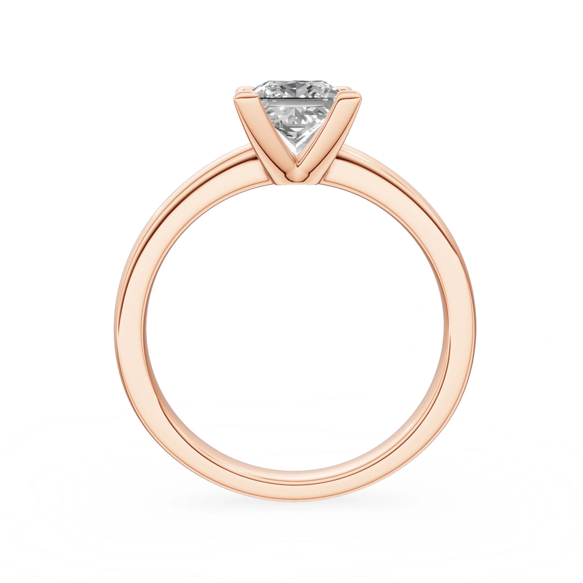 Gremari Seven Grace Verlobungsring aus Roségold mit 1,00 ct Labordiamant – Princess