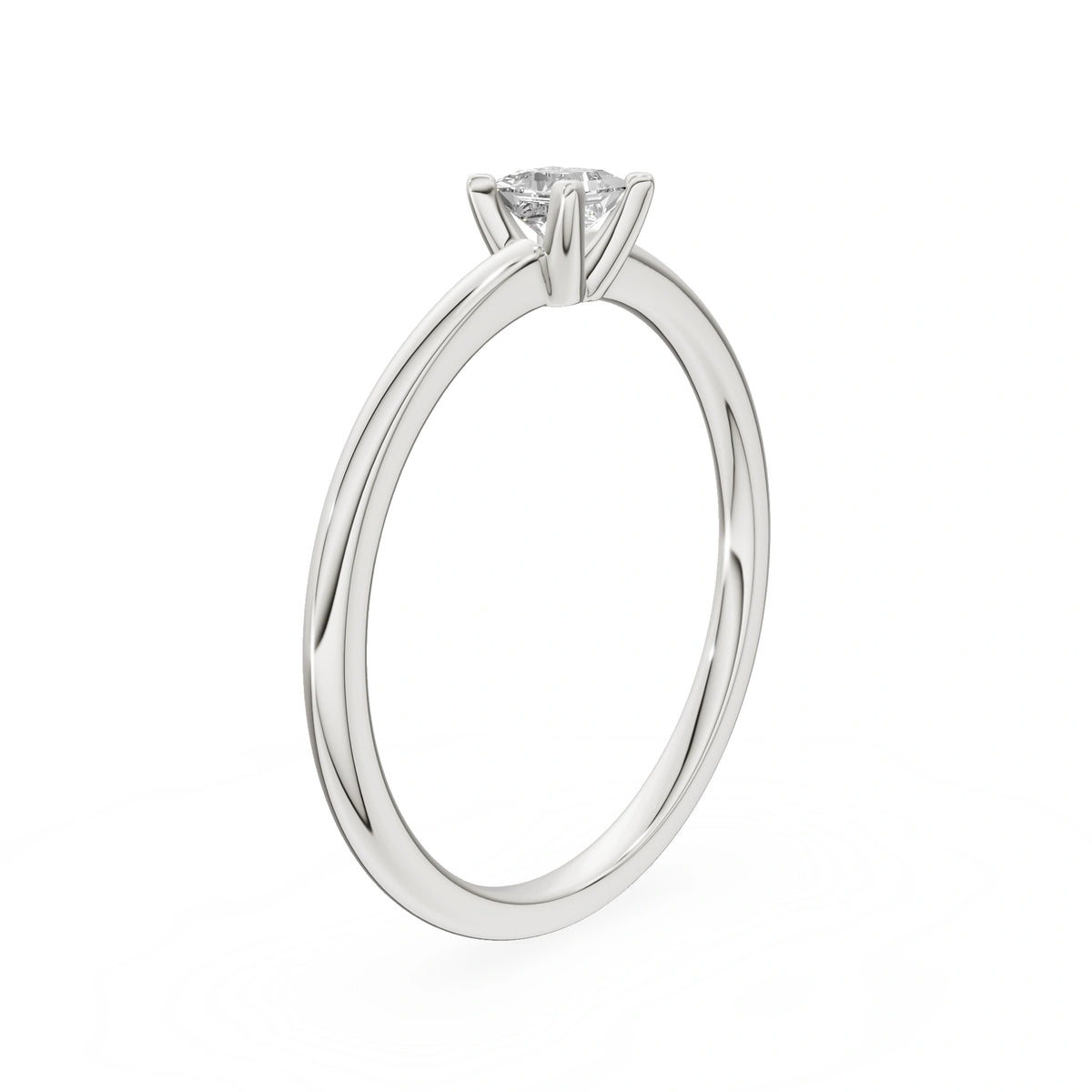 Gremari Seven Grace Verlobungsring aus Weißgold mit 0,15 ct Labordiamant – Princess