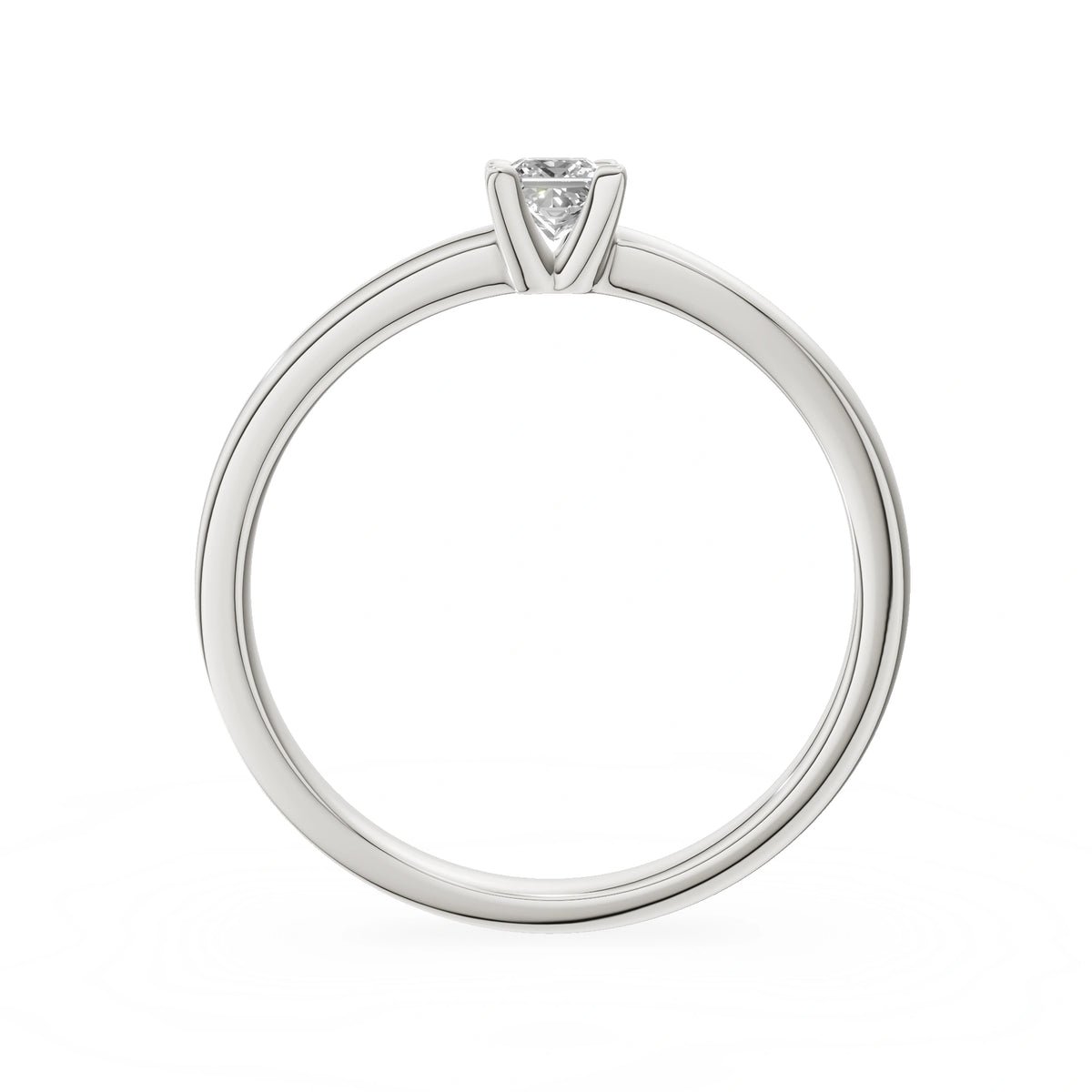 Gremari Seven Grace Verlobungsring aus Weißgold mit 0,15 ct Labordiamant – Princess