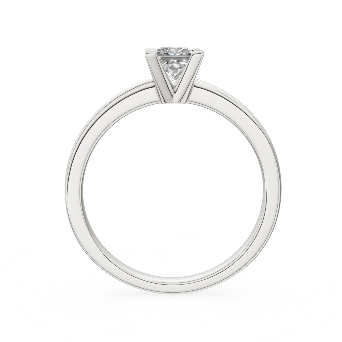 Gremari Seven Grace Verlobungsring aus Weißgold mit 0,50 ct Labordiamant – Princess