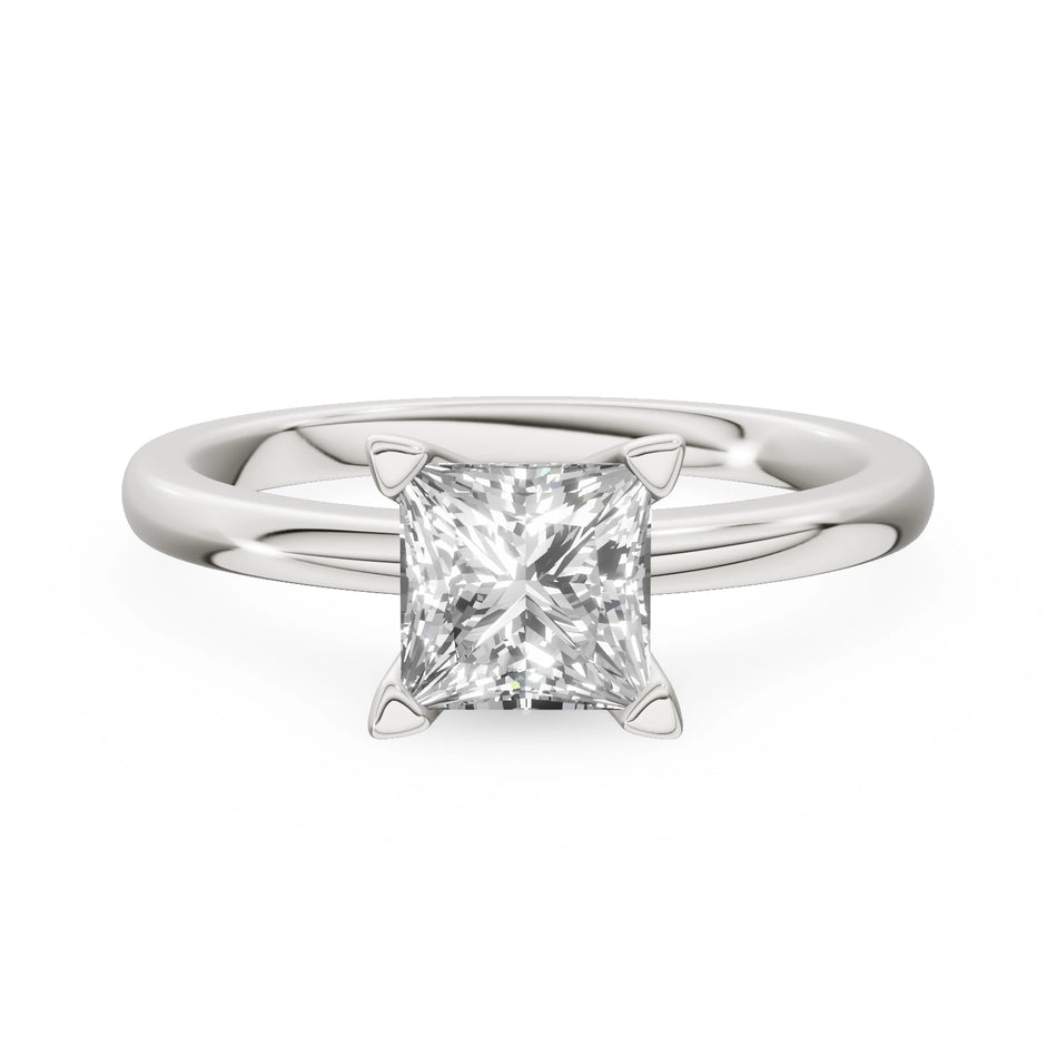Gremari Seven Grace Verlobungsring aus Weißgold mit 1,00 ct Labordiamant – Princess