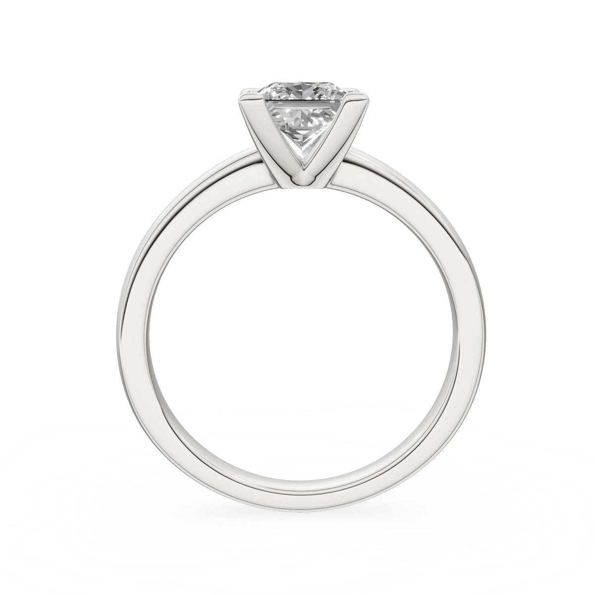 Gremari Seven Grace Verlobungsring aus Weißgold mit 1,00 ct Labordiamant – Princess