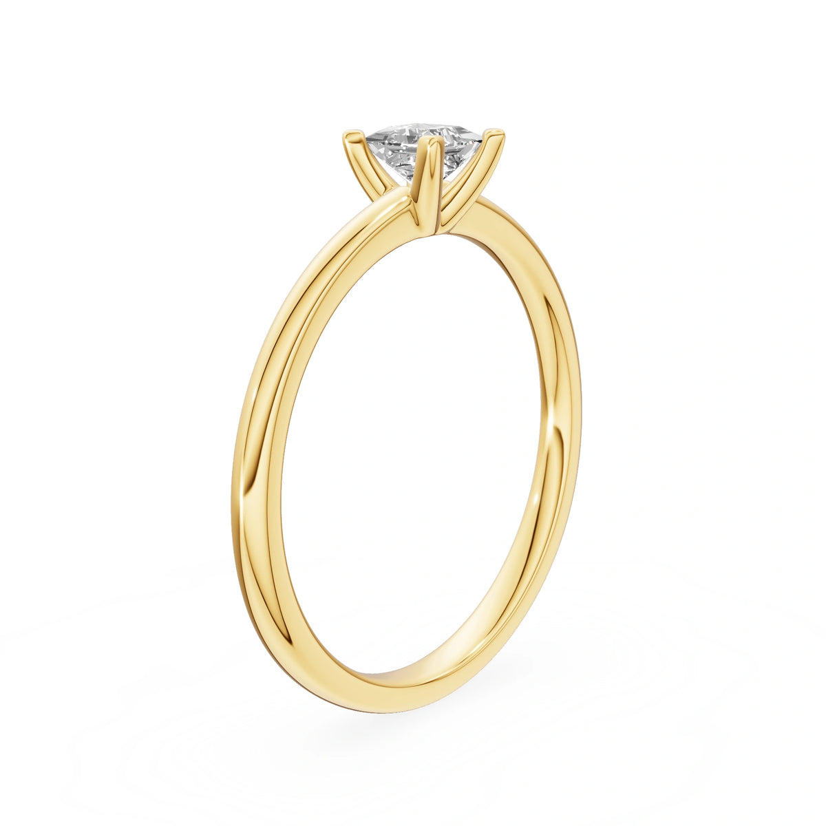 Gremari Seven Grace Verlobungsring aus Gelbgold mit 0,30 ct Labordiamant – Princess