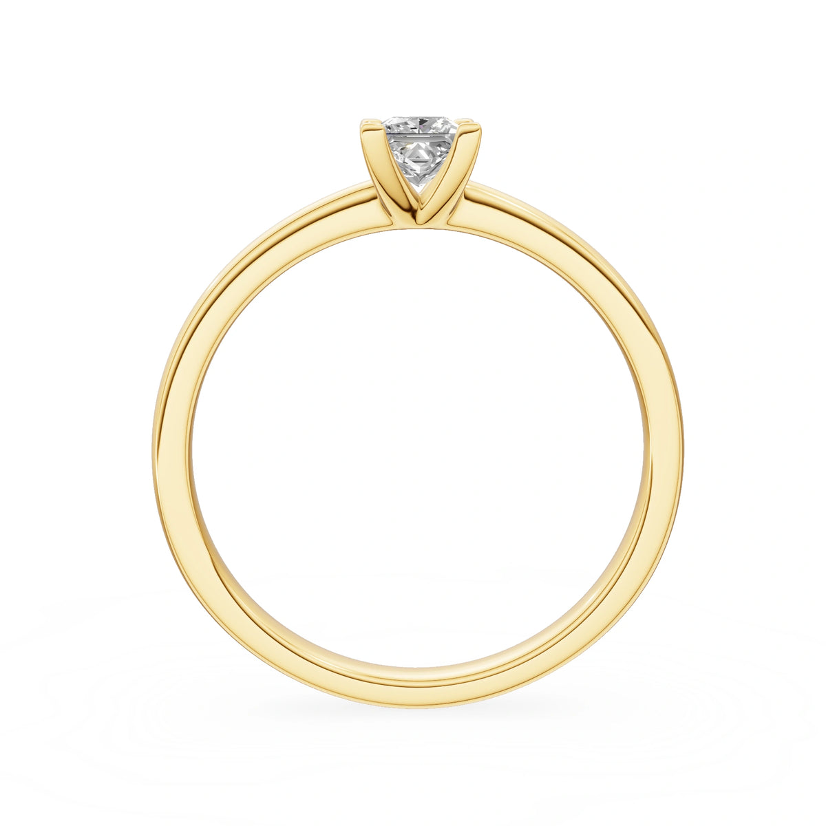 Gremari Seven Grace Verlobungsring aus Gelbgold mit 0,30 ct Labordiamant – Princess