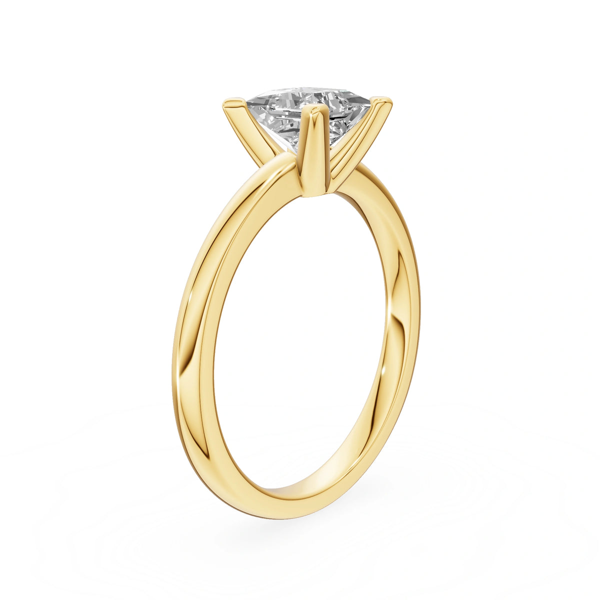 Gremari Seven Grace Verlobungsring aus Gelbgold mit 1,00 ct Labordiamant – Princess