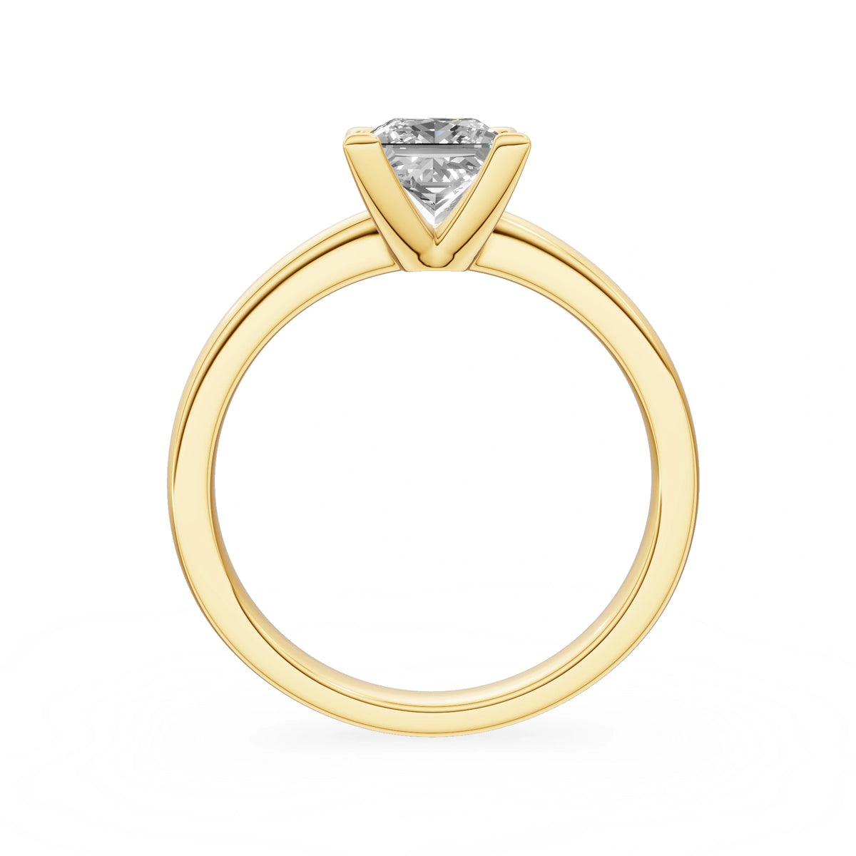Gremari Seven Grace Verlobungsring aus Gelbgold mit 1,00 ct Labordiamant – Princess